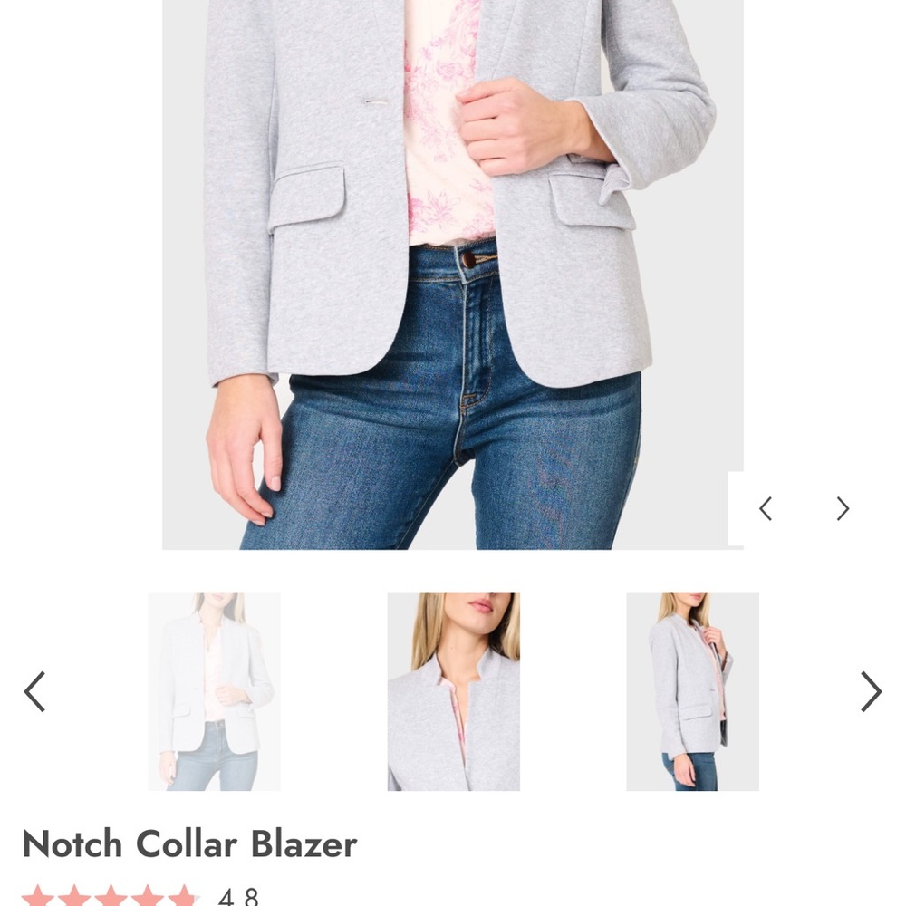 Elegant Light Gray Women's Blazer